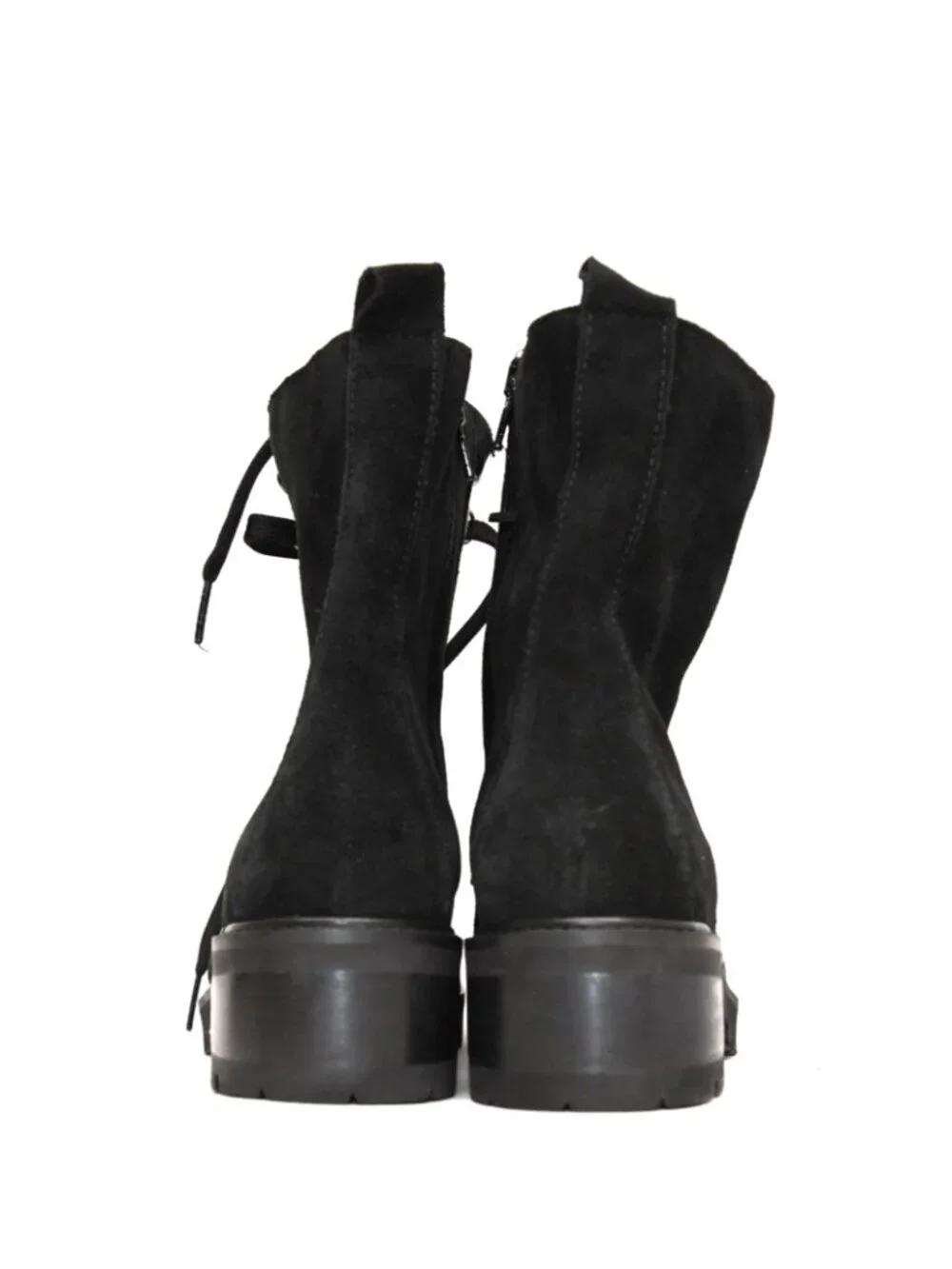 New! LA CANADIENNE Jacques Waterproof Hiker Lug Boot Black Suede Size 7.5 DD542
